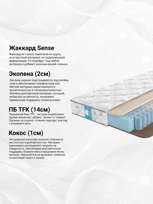 Матрас Promtex Plex Combi TFK