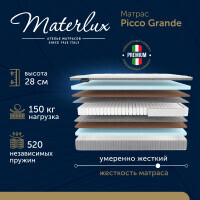 Матрас Materlux Picco Grande 70х190 серии Esclusivo